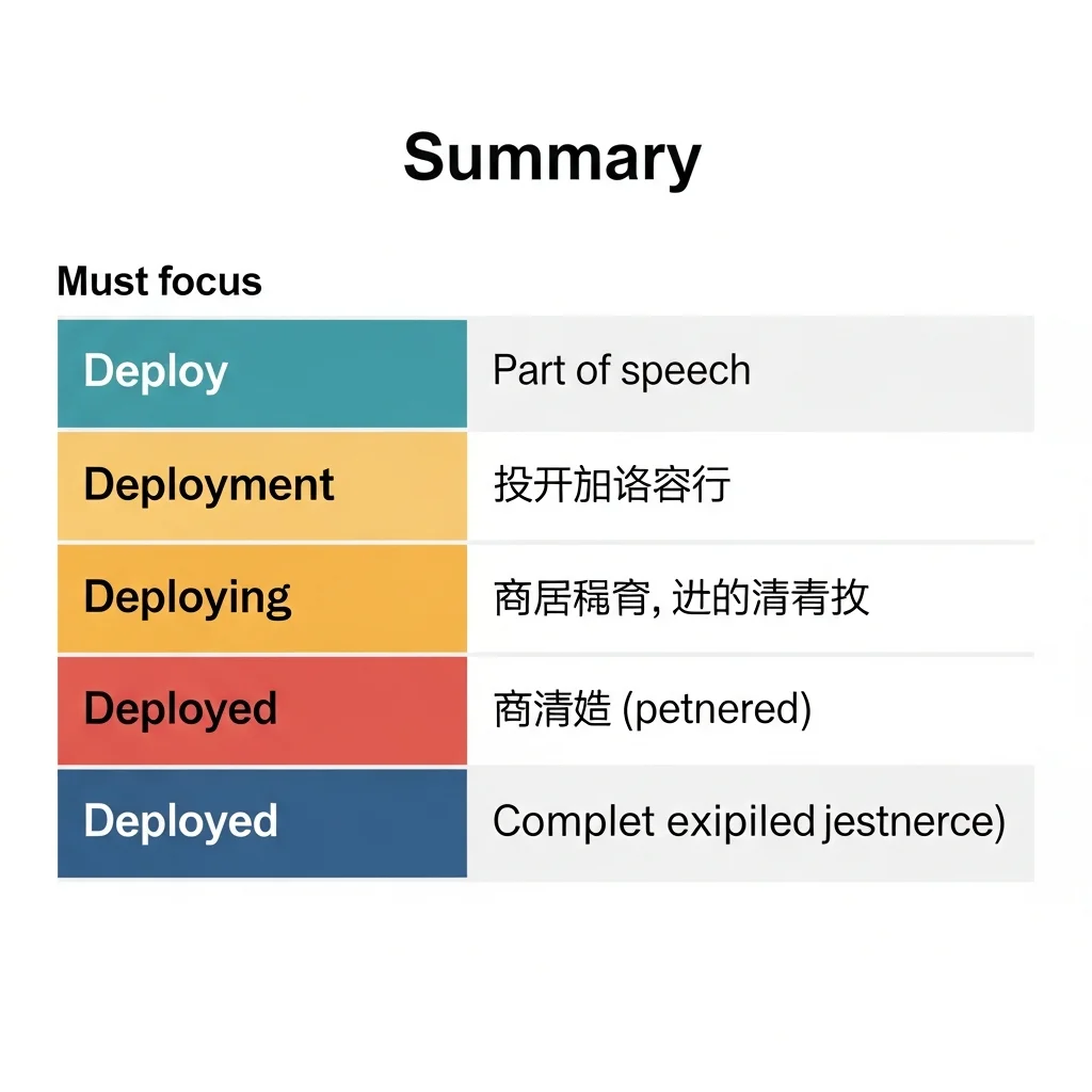 Deploy vs Deployment：英文用法完整比較與例句【2025】 | VibeFix Blog