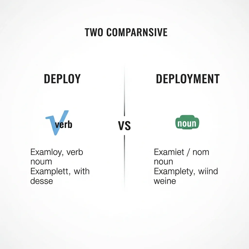Deploy vs Deployment：英文用法完整比較與例句【2025】 | VibeFix Blog