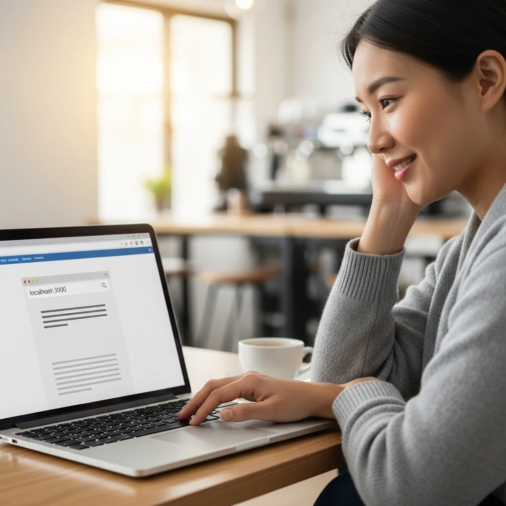 developer-happy-localhost-website-success