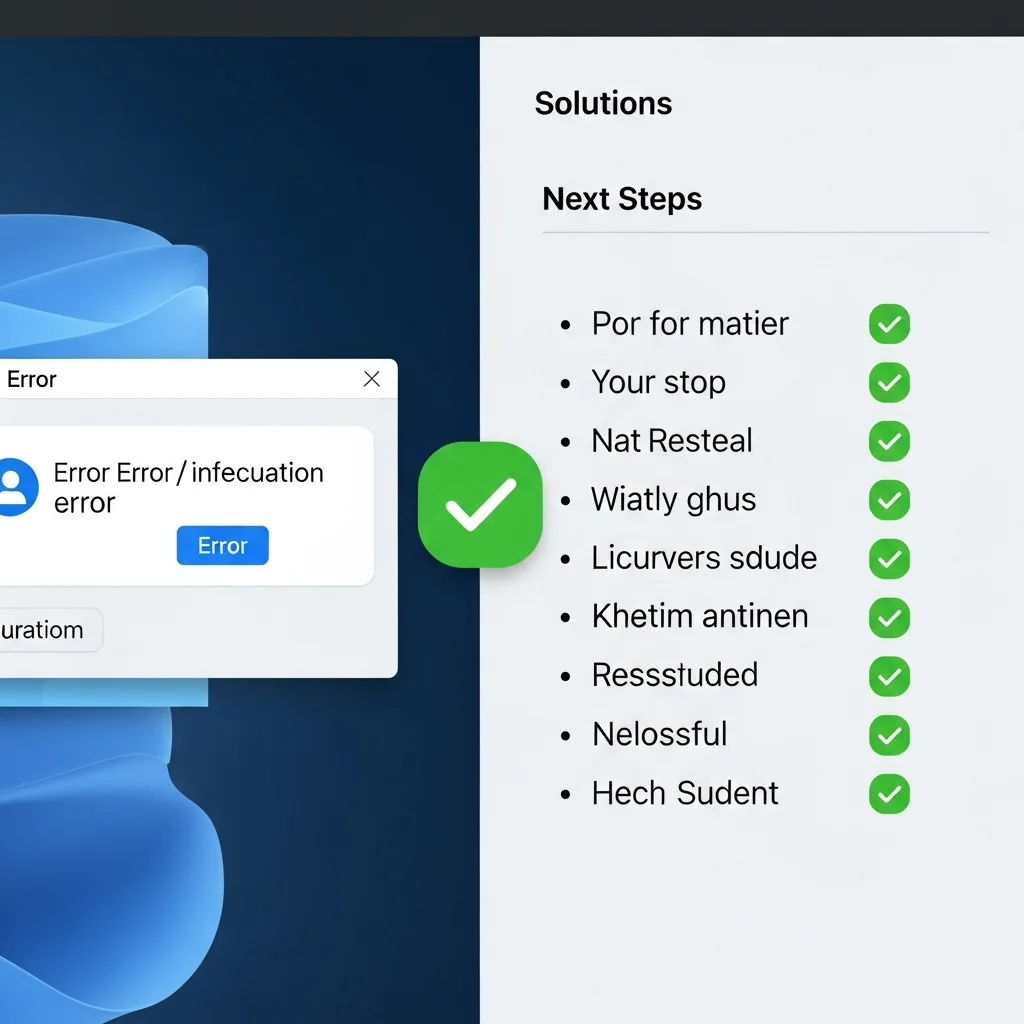 error-message-solution-checklist-green
