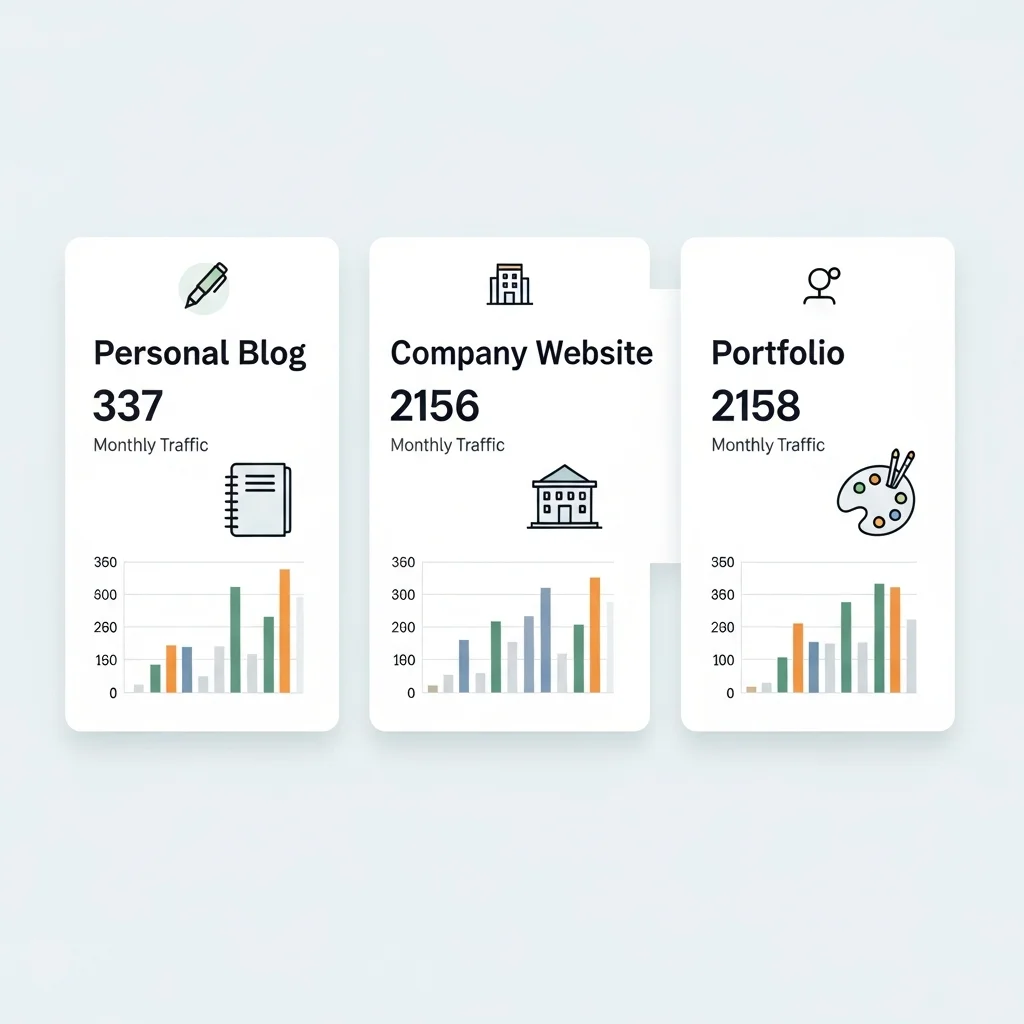 three-website-cards-monthly-traffic-stats