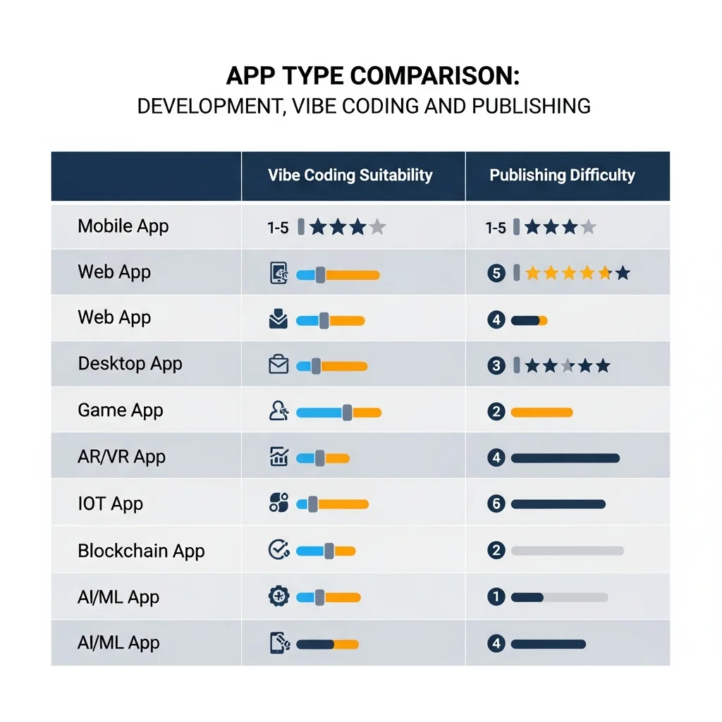 app-types-difficulty-comparison-table