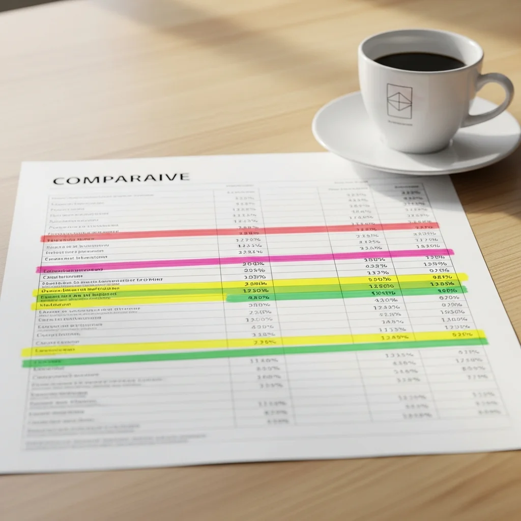 comparison-table-paper-highlighter-coffee-cup