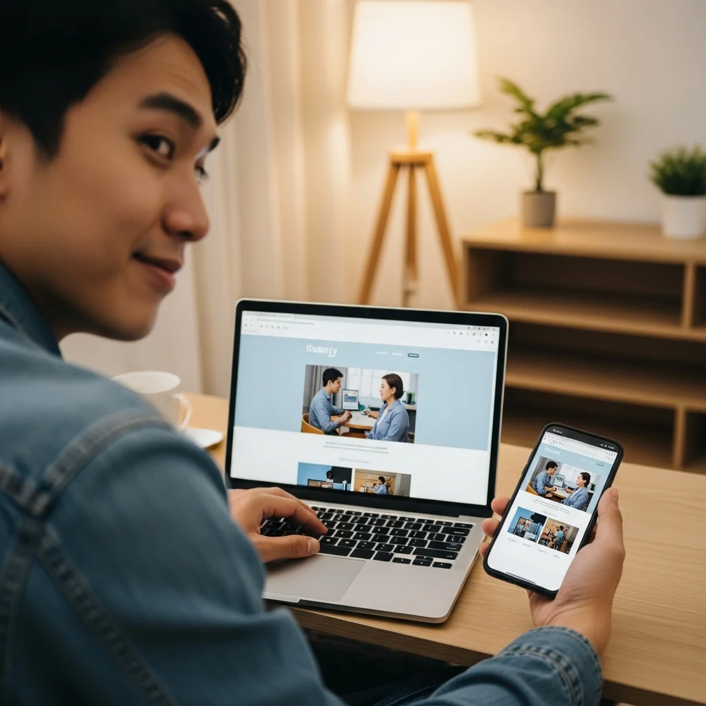 developer-happy-first-deploy-laptop-phone