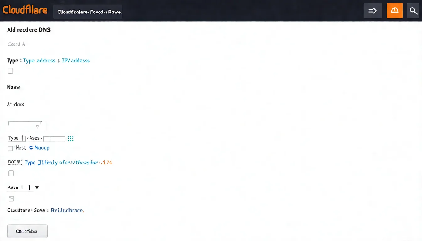 cloudflare-dns-add-record-form-interface
